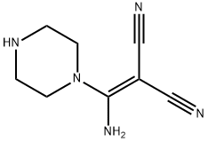 Propanedinitrile, (amino-1-piperazinylmethylene)- (9CI) Structure