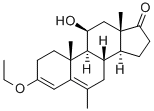 3-ETHOXY-6-METHYL-3,5-ANDROSTADIENE-11-BETA-OL-17-ONE Struktur