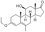 3-ETHOXY-6-METHYL-3,5-ANDROSTADIENE-11-BETA-OL-17-ONE Structure