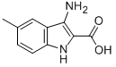 1H-Indole-2-carboxylicacid,3-amino-5-methyl-(9CI) Structure