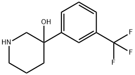 3-[3-(TRIFLUOROMETHYL)PHENYL]-3-PIPERIDINOL Structure