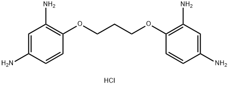 1,3-Bis(2,4-diaminophenoxy)propane tetrahydrochloride Structure