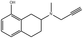 1-NAPHTHALENOL, 5,6,7,8-TETRAHYDRO-7-(METHYL-2-PROPYNYLAMINO)-, HYDROCHLORIDE Structure