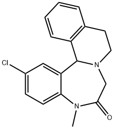 克拉唑仑, 7492-29-7, 结构式