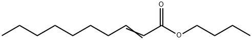 2-癸烯酸丁酯, 7492-45-7, 结构式