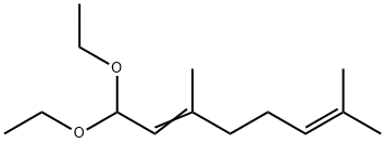 1,1-Diethoxy-3,7-dimethylocta-2,6-diene Struktur