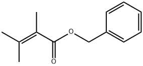 2-Butenoic acid, 2,3-dimethyl-, phenylmethyl ester Structure