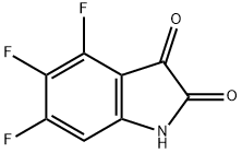 4,5,6-トリフルオロインドリン-2,3-ジオン 化学構造式