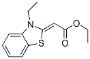 Acetic acid, (3-ethyl-2(3H)-benzothiazolylidene)-, ethyl ester (9CI) Structure