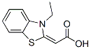 Acetic acid, (3-ethyl-2(3H)-benzothiazolylidene)- (9CI) Struktur