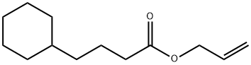 环己基丁酸烯丙酯,7493-65-4,结构式