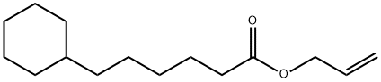 シクロヘキサンヘキサン酸アリル 化学構造式