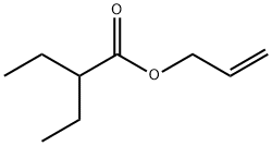 2-エチルブタン酸アリル 化学構造式