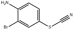 2-ブロモ-4-チオシアナトアニリン 化学構造式