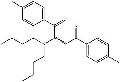 (E)-2-(dibutylamino)-1,4-bis(4-methylphenyl)but-2-ene-1,4-dione 结构式