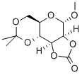 Methyl 2,3-O-Carbonyl-4,6-O-isopropylidene-a-D-mannopyranoside Structure