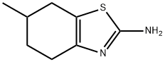6-メチル-4,5,6,7-テトラヒドロ-1,3-ベンゾチアゾール-2-アミン 化学構造式