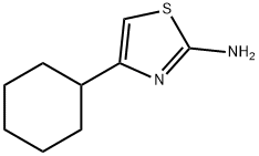 4-シクロヘキシル-1,3-チアゾール-2-アミン 化学構造式