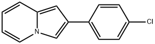 2-(4-クロロフェニル)インドリジン 化学構造式
