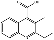 2-ETHYL-3-METHYL-QUINOLINE-4-CARBOXYLIC ACID Structure