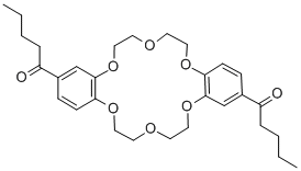 4',4''(5'')-DIVALERYLDIBENZO-18-CROWN-6 Struktur