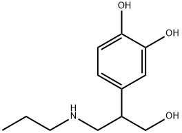 1,2-Benzenediol, 4-[1-(hydroxymethyl)-2-(propylamino)ethyl]- (9CI) Struktur