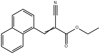 2-氰基-3-(1-萘基)丙烯酸乙酯 结构式