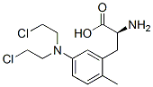 2-methyl-5-bis(beta-chloroethyl)aminophenylalanine Structure
