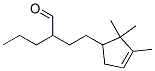 2,2,3-trimethyl-alpha-propylcyclopent-3-enebutyraldehyde Structure