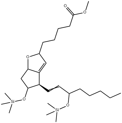 6,9-Epoxy-11,15-bis[(trimethylsilyl)oxy]prosta-7,13-dien-1-oic acid methyl ester Structure