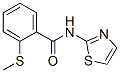 Benzamide, 2-(methylthio)-N-2-thiazolyl- (9CI) Structure