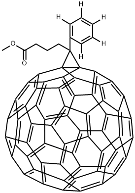 [6,6]-五氘代苯基C61丁酸甲酯 结构式