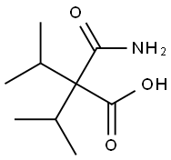 2-Carbamoyl-2-isopropyl-3-methylbutanoic acid 结构式