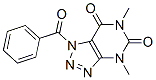 1H-1,2,3-Triazolo[4,5-d]pyrimidine-5,7(4H,6H)-dione,  1-benzoyl-4,6-dimethyl- 结构式