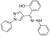 (2-HYDROXYPHENYL)(1-PHENYL-1H-PYRAZOL-4-YL)METHANONE PHENYLHYDRAZONE Structure