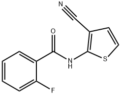Benzamide, N-(3-cyano-2-thienyl)-2-fluoro- (9CI) 结构式