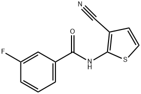 Benzamide, N-(3-cyano-2-thienyl)-3-fluoro- (9CI) Struktur