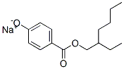 sodium 2-ethylhexyl 4-oxidobenzoate Struktur