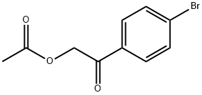 酢酸2-(4-ブロモフェニル)-2-オキソエチル 化学構造式
