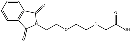 2-[2-(2-Phthalimidoethoxy)ethoxy]acetic acid Struktur