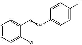 N-(2-クロロベンジリデン)-4-フルオロアニリン 塩化物 化学構造式