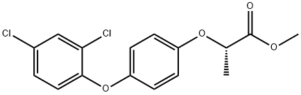 (2S)-2-[4-(2,4-二氯苯氧基)苯氧基]丙酸甲酯 结构式