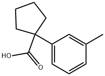 1-(META-TOLYL)-1-CYCLOPENTANECARBOXYLIC ACID, 75024-23-6, 结构式