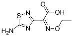 (Z)-2-(5-氨基-1,2,4-噻二唑-3-基)-2-乙氧亚氨基乙酸, 75028-24-9, 结构式