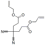 4,4-ジシアノヘプタン二酸ジ(2-プロペニル) 化学構造式