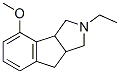 Indeno[1,2-c]pyrrole, 2-ethyl-1,2,3,3a,8,8a-hexahydro-4-methoxy- (9CI) Struktur