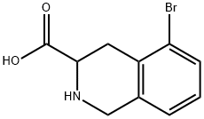 5-BROMO-1,2,3,4-TETRAHYDRO-3-ISOQUINOLINECARBOXYLIC ACID Structure