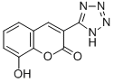 2H-1-Benzopyran-2-one, 8-hydroxy-3-(1H-tetrazol-5-yl)- Structure