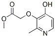 Acetic acid, [(4-hydroxy-2-methyl-3-pyridinyl)oxy]-, methyl ester (9CI) Structure