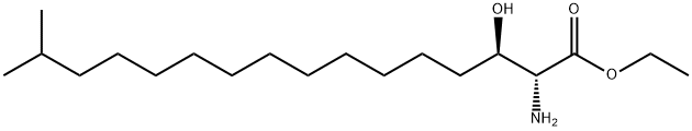 2-AMino-3-hydroxy-15-Methyl-hexadecanoic Acid Ethyl Ester Structure